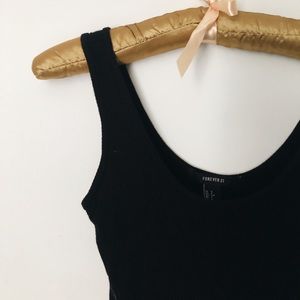 Black tank top body suit